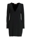 Jucca Woman Mini Dress Black Size 10 Acetate, Viscose In Black