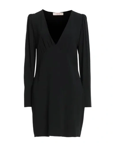 Jucca Woman Mini Dress Black Size 10 Acetate, Viscose