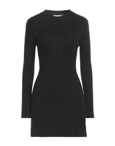 Jucca Woman Mini Dress Black Size M Virgin Wool