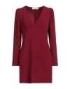 Jucca Woman Mini Dress Burgundy Size 8 Acetate, Viscose In Red