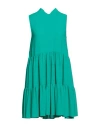 Jucca Woman Short Dress Emerald Green Size 6 Polyester