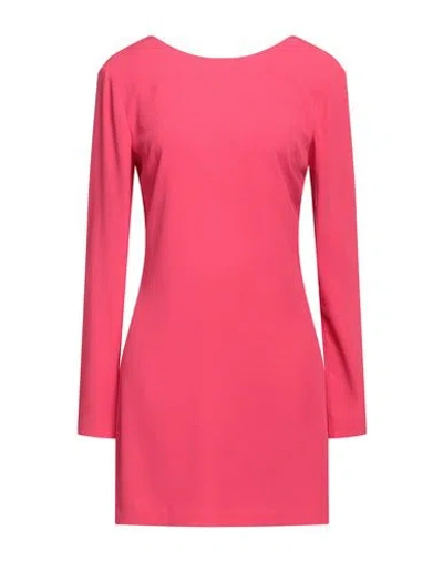 Jucca Woman Mini Dress Fuchsia Size 6 Acetate, Viscose In Pink