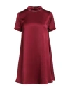 Jucca Woman Mini Dress Garnet Size 6 Polyester In Red