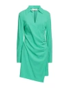 Jucca Woman Mini Dress Green Size 6 Viscose, Elastane