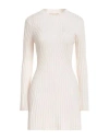 Jucca Woman Mini Dress Ivory Size S Virgin Wool In White