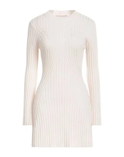 Jucca Woman Mini Dress Ivory Size S Virgin Wool In White