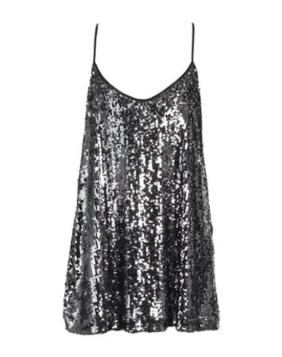 Jucca Woman Mini Dress Lead Size 10 Polyamide, Elastane In Grey