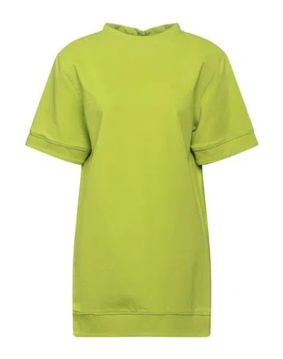 Jucca Woman Mini Dress Lime Green Size 6 Viscose, Polyamide, Elastane