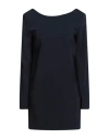Jucca Woman Mini Dress Midnight Blue Size 6 Viscose, Elastane