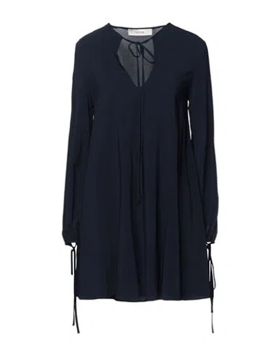 Jucca Woman Mini Dress Midnight Blue Size 6 Viscose, Elastane