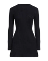 Jucca Woman Mini Dress Midnight Blue Size S Virgin Wool