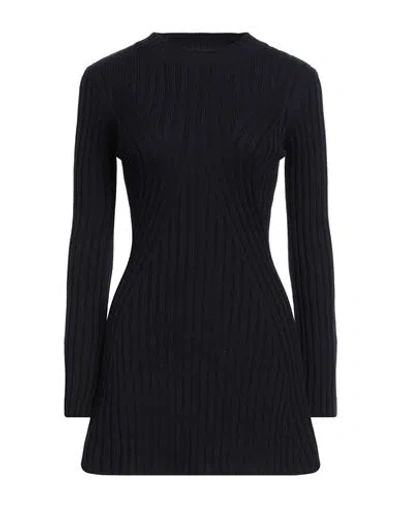 Jucca Woman Mini Dress Midnight Blue Size S Virgin Wool