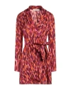 Jucca Woman Mini Dress Orange Size 6 Viscose In Orange