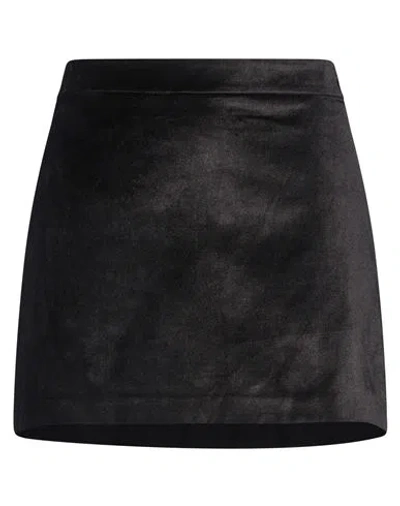 Jucca Woman Mini Skirt Black Size 6 Cotton, Viscose