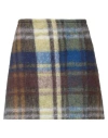 Jucca Woman Mini Skirt Brown Size 10 Polyester, Virgin Wool, Acrylic In Brown