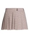 Jucca Woman Mini Skirt Ivory Size 6 Cotton, Virgin Wool, Polyamide, Elastane In Pink