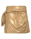 Jucca Woman Mini Skirt Sand Size 6 Cotton In Beige