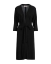 Jucca Woman Overcoat & Trench Coat Black Size 6 Viscose, Elastane