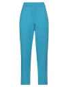 Jucca Woman Pants Azure Size 10 Viscose, Polyester, Elastane In Blue
