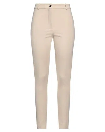 Jucca Woman Pants Beige Size 10 Viscose, Polyamide, Elastane