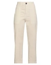 Jucca Woman Pants Beige Size 4 Cotton, Elastane In Neutral