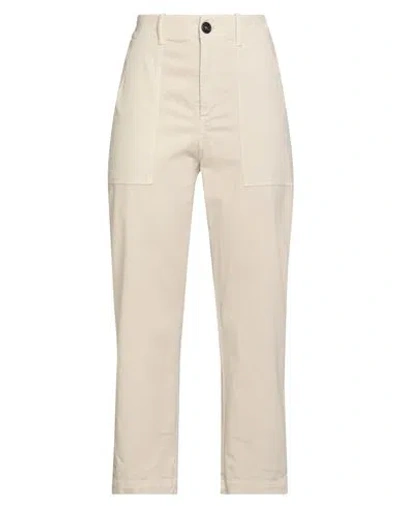 Jucca Woman Pants Beige Size 4 Cotton, Elastane In Neutral