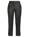 Jucca Woman Pants Black Size 10 Viscose, Polyester, Metallic Fiber, Polyamide, Elastane