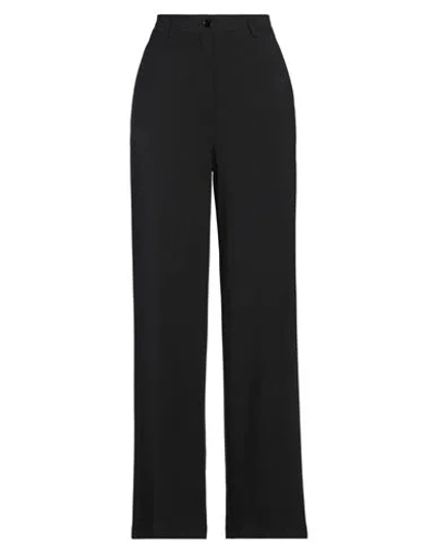 Jucca Woman Pants Black Size 8 Viscose, Polyester, Elastane