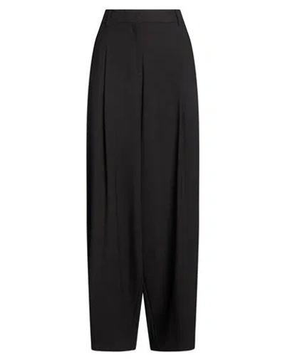 Jucca Woman Pants Black Size 6 Viscose, Polyester, Elastane