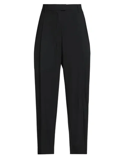 Jucca Woman Pants Black Size 8 Polyester, Virgin Wool, Elastane