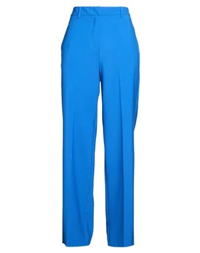Jucca Woman Pants Blue Size 2 Polyester, Virgin Wool, Elastane In Multi