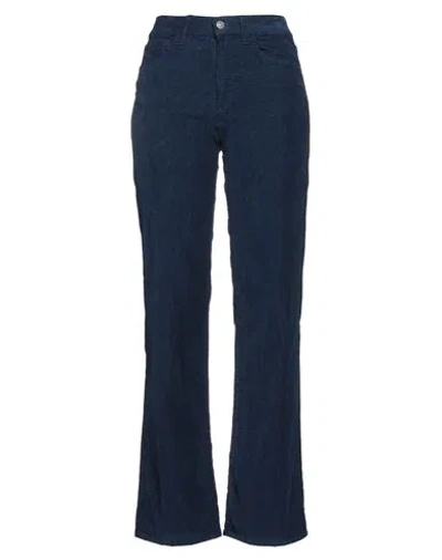 Jucca Woman Pants Blue Size 4 Cotton, Elastane