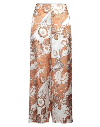 Jucca Woman Pants Brown Size 6 Viscose