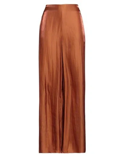 Jucca Woman Pants Brown Size 4 Polyester
