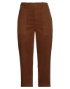 Jucca Woman Pants Brown Size 8 Cotton, Elastane In Brown