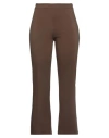 Jucca Woman Pants Brown Size 8 Viscose, Polyamide, Elastane