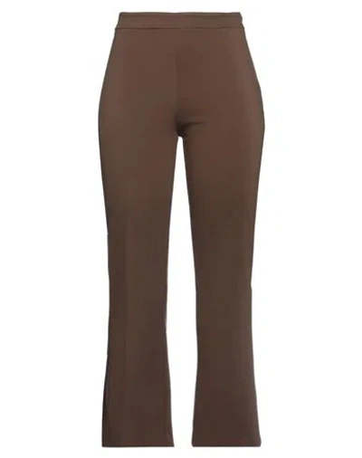 Jucca Woman Pants Brown Size 8 Viscose, Polyamide, Elastane