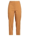 Jucca Woman Pants Camel Size 4 Linen, Viscose, Elastane In Brown