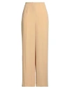 Jucca Woman Pants Camel Size 8 Acetate, Silk In Beige
