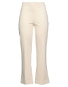 Jucca Woman Pants Cream Size 12 Viscose, Polyamide, Elastane In Multi