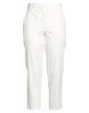 Jucca Woman Pants Cream Size 2 Linen, Viscose, Elastane In White