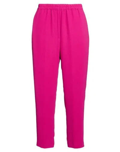 Jucca Woman Pants Fuchsia Size 4 Polyester In Pink