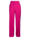 Jucca Woman Pants Fuchsia Size 4 Polyester, Virgin Wool, Elastane In Pink