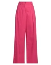 Jucca Woman Pants Fuchsia Size 6 Cotton In Pink