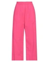 Jucca Woman Pants Fuchsia Size 6 Cotton In Pink
