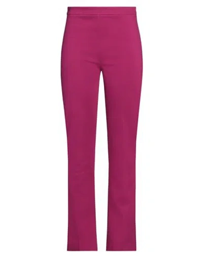 Jucca Woman Pants Fuchsia Size 10 Viscose, Polyamide, Elastane In Pink
