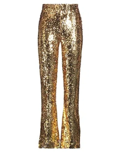 Jucca Woman Pants Gold Size 4 Polyamide, Elastane