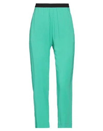 Jucca Woman Pants Green Size 2 Viscose, Elastane
