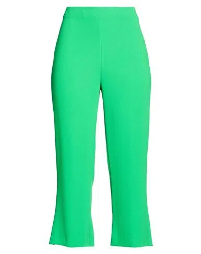 Jucca Woman Pants Green Size 4 Polyester In Multi
