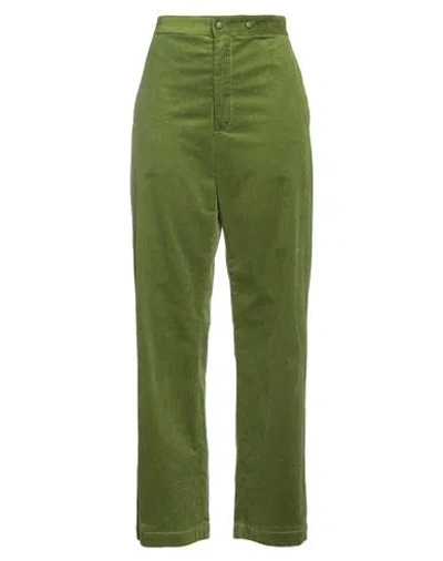 Jucca Woman Pants Green Size 8 Cotton
